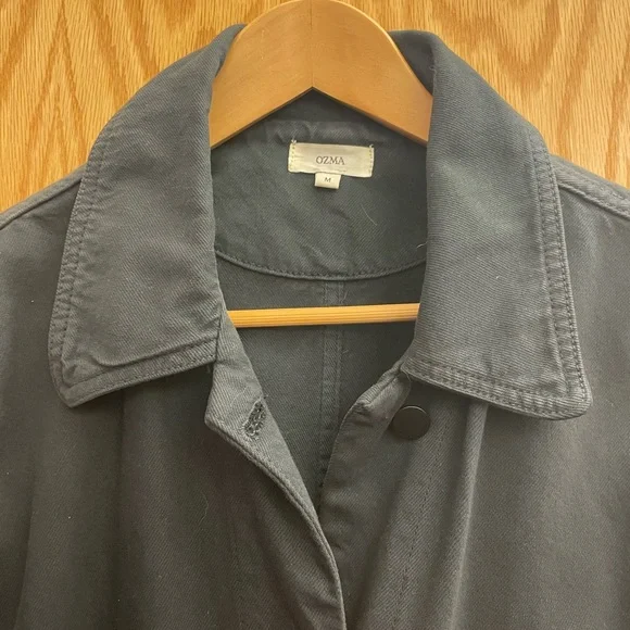 OZMA Black Chore Coat tencil bull denim - Picture 5 of 6